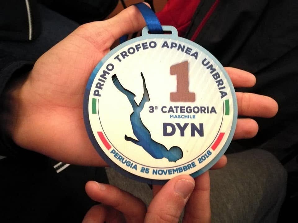 Medaglia del Primo Trofeo Apnea Umbria